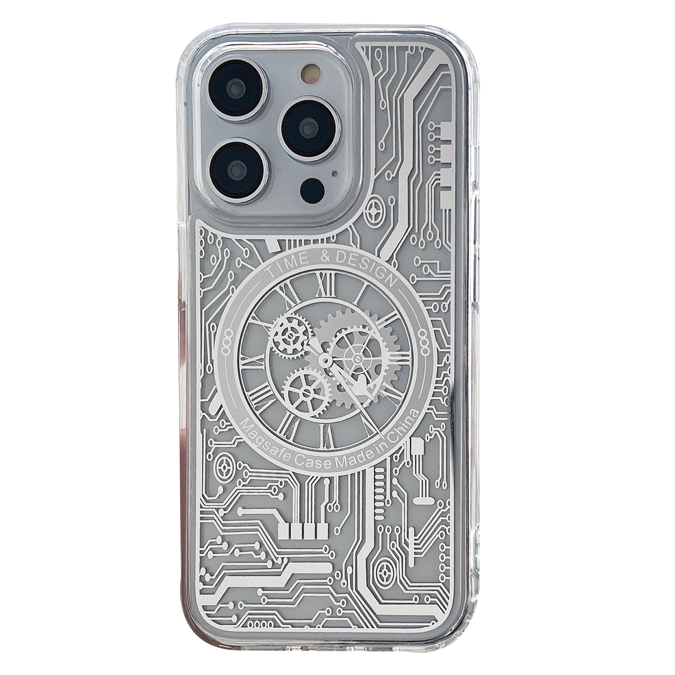 Til iPhone 13 Pro 6,1 tommer magnetisk etui Elektropletteret mekanisk gear urmønster TPU telefoncover Til iPhone 13 Pro 6,1 tommer magnetisk etui Elektropletteret mekanisk gear urmønster TPU telefoncover
